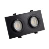 DK3022-BK Встраиваемый светильник, IP 20, 10 Вт, GU5.3, LED, черный, пластик