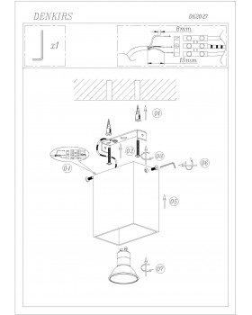 DK2027-RE Светильник накладной IP 20, 50 Вт, GU10, красный, алюминий-foto5