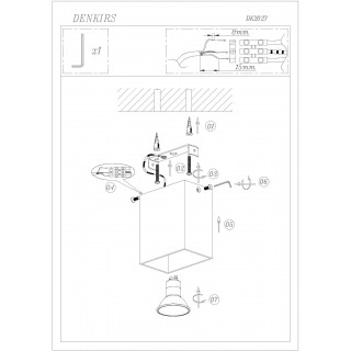 DK2027-RE Светильник накладной IP 20, 50 Вт, GU10, красный, алюминий-foto5