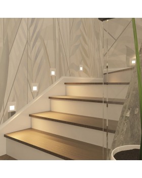 DK3050-WH Светильник встраиваемый в стену, IP 20, LED 3000, 1 Вт, белый, пластик-foto12