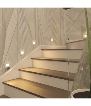 DK3050-WH Светильник встраиваемый в стену, IP 20, LED 3000, 1 Вт, белый, пластик-foto12