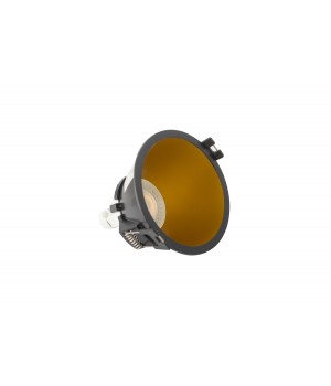DK3026-BG Встраиваемый светильник, IP 20, 10 Вт, GU5.3, LED, черный/золотой, пластик-foto7