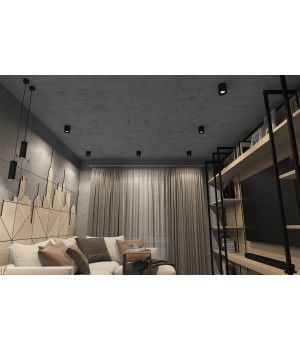 DK3090-BK+CH Светильник накладной IP 20, 10 Вт, GU5.3, LED, черный/хром, пластик-foto3