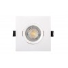 DK3021-WH Встраиваемый светильник, IP 20, 10 Вт, GU5.3, LED, белый, пластик