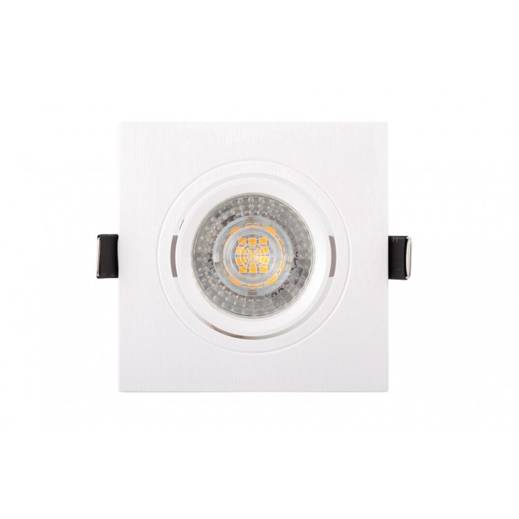 DK3021-WH Встраиваемый светильник, IP 20, 10 Вт, GU5.3, LED, белый, пластик