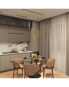 DK8008-BG Подвесной светильник SMART HANG 9W DIM 2700K-6000K матовое золото с черным-foto5