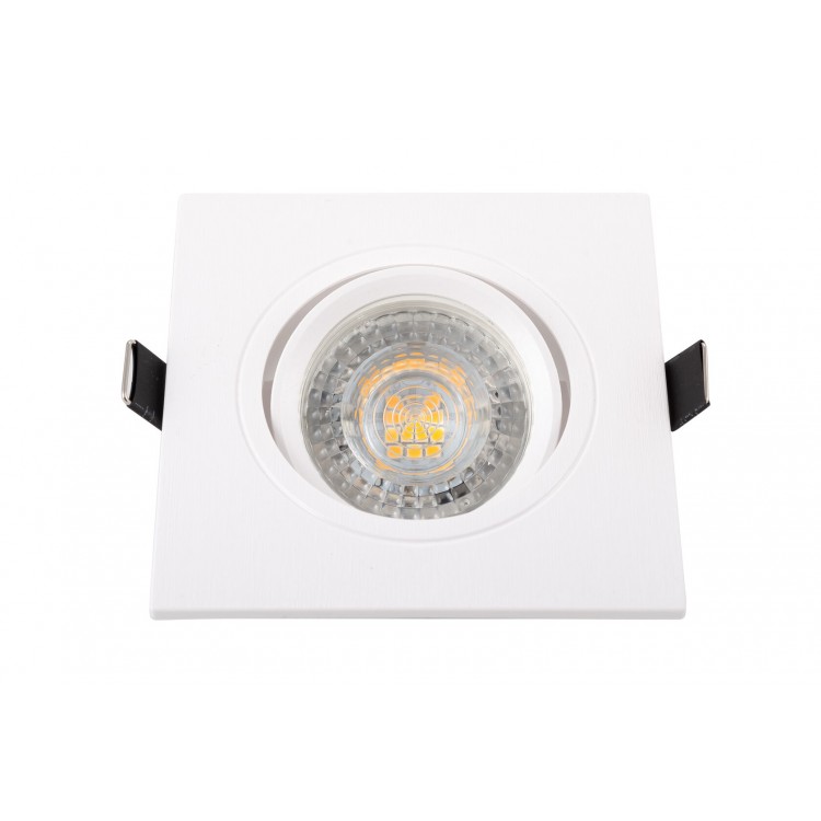 DK3021-WH Встраиваемый светильник, IP 20, 10 Вт, GU5.3, LED, белый, пластик