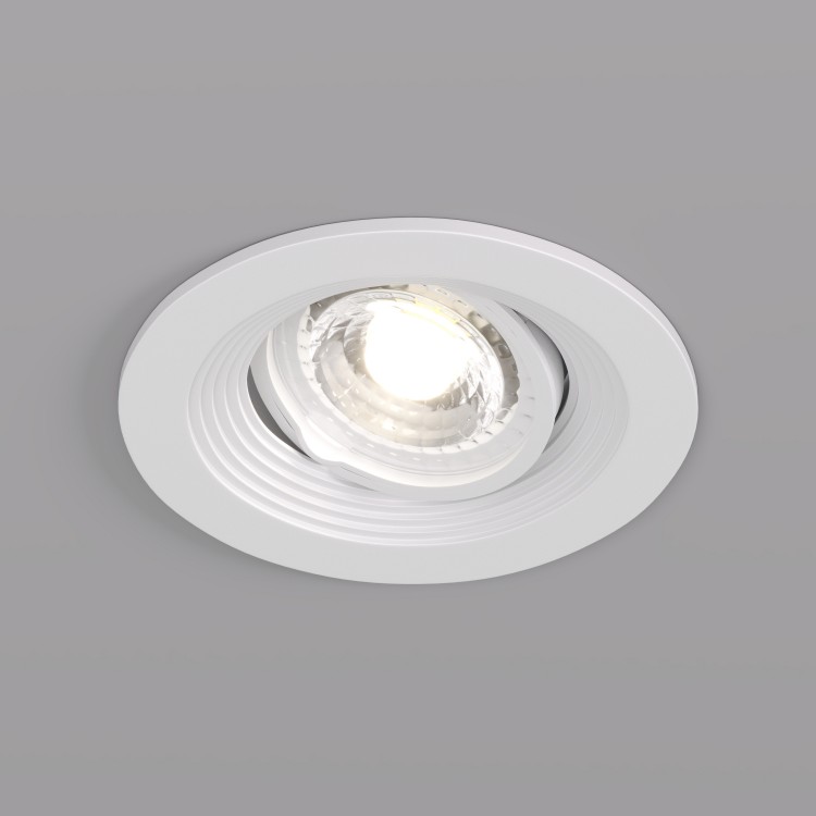 DK3029-WH Встраиваемый светильник, IP 20, 10 Вт, GU5.3, LED, белый, пластик