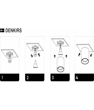 DK3040-WH Светильник накладной IP 20, 10 Вт, GU5.3, LED, белый, пластик-foto3