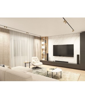 DK8012-BG Акцентный светильник SMART SPOT DOUBLE 2x9W DIM 3000K-6000K, матовое золото с черным-foto7