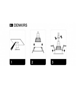 DK3026-WH Встраиваемый светильник, IP 20, 10 Вт, GU5.3, LED, белый, пластик-foto13