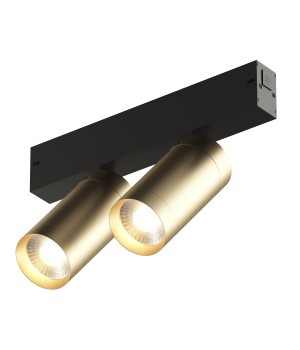 DK8012-BG Акцентный светильник SMART SPOT DOUBLE 2x9W DIM 3000K-6000K, матовое золото с черным-foto3