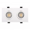 DK3022-WH Встраиваемый светильник, IP 20, 10 Вт, GU5.3, LED, белый, пластик