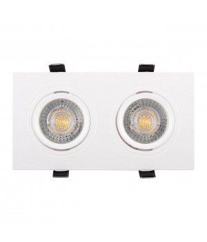 DK3022-WH Встраиваемый светильник, IP 20, 10 Вт, GU5.3, LED, белый, пластик