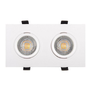 DK3022-WH Встраиваемый светильник, IP 20, 10 Вт, GU5.3, LED, белый, пластик