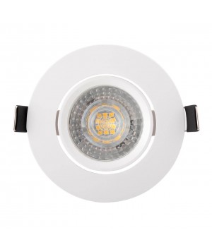 DK3020-WH Встраиваемый светильник, IP 20, 10 Вт, GU5.3, LED, белый, пластик