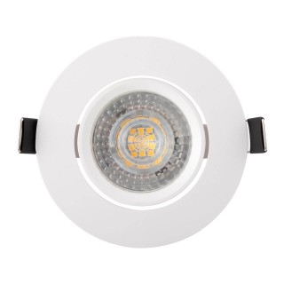 DK3020-WH Встраиваемый светильник, IP 20, 10 Вт, GU5.3, LED, белый, пластик