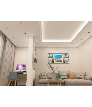 DK3061-WH+BK Встраиваемый светильник, IP 20, 10 Вт, GU5.3, LED, белый/черный, пластик-foto3