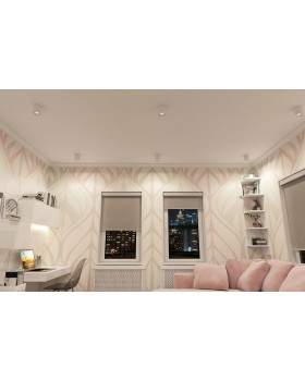 DK3090-WH+CH Светильник накладной IP 20, 10 Вт, GU5.3, LED, белый/хром, пластик-foto3