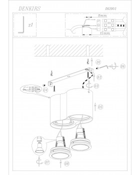 DK2002-BK Светильник накладной IP 20, 50 Вт, GU10, черный, алюминий-foto9