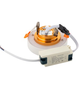 DK4006-GD Встраиваемый светильник, IP 20, 9 Вт, LED 3000, золотой, алюминий-foto5