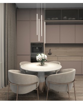 DK4304-WH Подвесной светильник со встроенным светодиодом, 5W, IP 20, 4000K, белый, алюминий-foto5