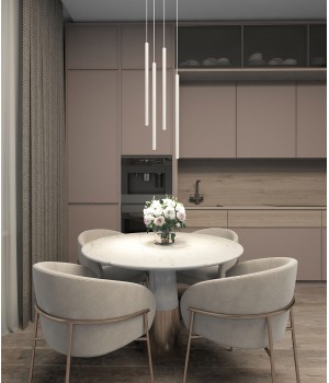 DK4304-WH Подвесной светильник со встроенным светодиодом, 5W, IP 20, 4000K, белый, алюминий-foto5