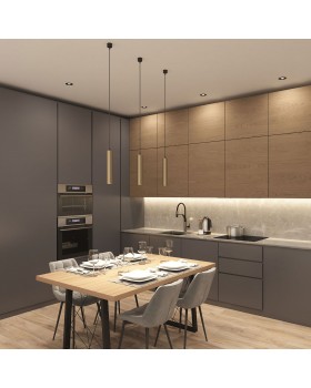 DK4050-BG Подвесной светильник, IP 20, 15 Вт, GU10, матовое золото с черным, алюминий-foto4