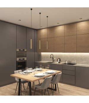 DK4050-BG Подвесной светильник, IP 20, 15 Вт, GU10, матовое золото с черным, алюминий-foto4