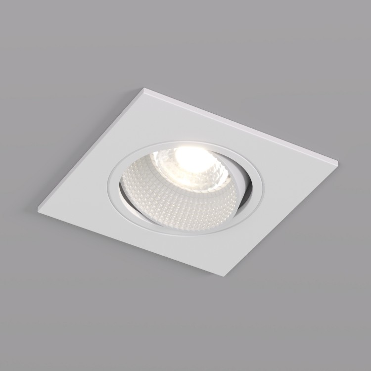 DK3071-WH Встраиваемый светильник, IP 20, 10 Вт, GU5.3, LED, белый/белый, пластик