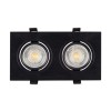 DK3022-BK Встраиваемый светильник, IP 20, 10 Вт, GU5.3, LED, черный, пластик