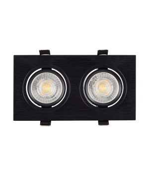 DK3022-BK Встраиваемый светильник, IP 20, 10 Вт, GU5.3, LED, черный, пластик