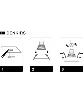 DK3020-CM Встраиваемый светильник, IP 20, 10 Вт, GU5.3, LED, серый, пластик-foto17