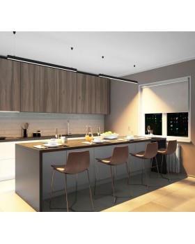 DK9123-BK Линейный светильник 30W 1250mm 3000K, черный-foto13