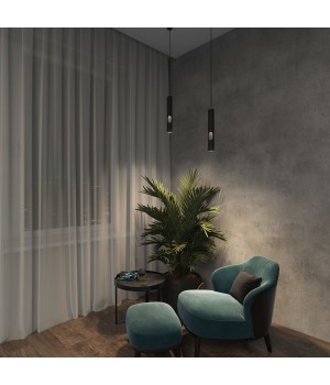 DK4045-BK Подвесной светильник, с декоративным вырезом, IP 20, до 15 Вт, LED, GU10, черный, алюминий-foto6