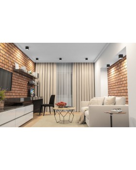 DK3080-BW+BK Светильник накладной IP 20, 10 Вт, GU5.3, LED, черно-белый/черный, пластик-foto3