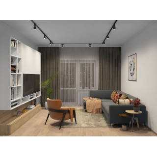 TR1001-BK Шинопровод однофазный, 1 м, черный, заглушки в комплекте-foto8