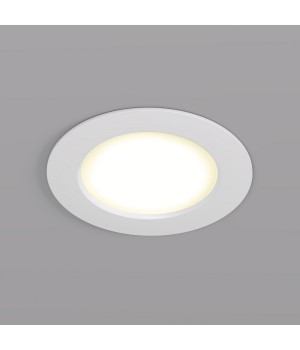 DK3046-WH Встраиваемый светильник, IP 20, 5Вт, LED, белый, пластик