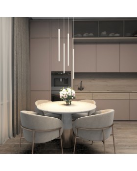 DK4303-WH Подвесной светильник со встроенным светодиодом, 5W, IP 20, 3000K, белый, алюминий-foto5