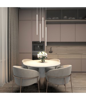 DK4303-WH Подвесной светильник со встроенным светодиодом, 5W, IP 20, 3000K, белый, алюминий-foto5