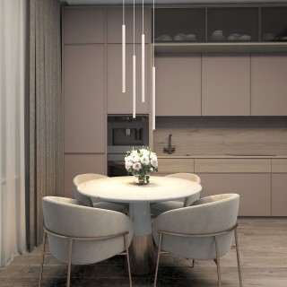 DK4303-WH Подвесной светильник со встроенным светодиодом, 5W, IP 20, 3000K, белый, алюминий-foto5