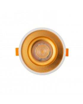 DK4006-GD Встраиваемый светильник, IP 20, 9 Вт, LED 3000, золотой, алюминий