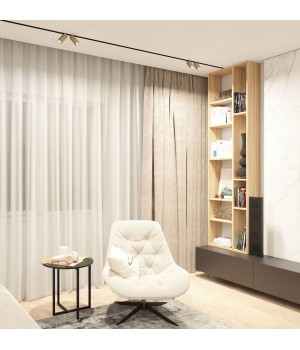 DK8012-BG Акцентный светильник SMART SPOT DOUBLE 2x9W DIM 3000K-6000K, матовое золото с черным-foto6