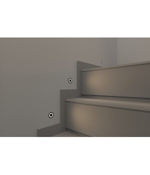 DK1015-BK Светильник встраиваемый в стену, IP 20, LED, 3 Вт, черный, алюминий-foto5