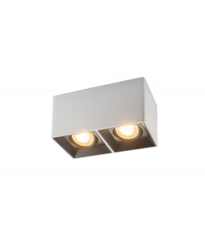 DK3035-WB Светильник накладной IP 20, 10 Вт, GU5.3, LED, белый/черный, пластик