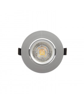 DK3020-CM Встраиваемый светильник, IP 20, 10 Вт, GU5.3, LED, серый, пластик