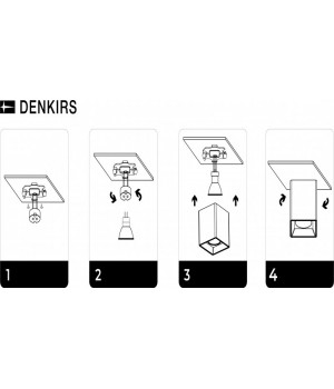 DK3030-WH Светильник накладной IP 20, 10 Вт, GU5.3, LED, белый, пластик-foto3