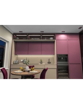 DK3072-BK+PI Встраиваемый светильник, IP 20, 10 Вт, GU5.3, LED, черный/розовый, пластик-foto3