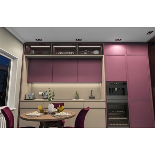 DK3072-BK+PI Встраиваемый светильник, IP 20, 10 Вт, GU5.3, LED, черный/розовый, пластик-foto3