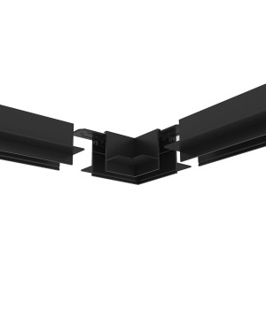 TR2112-BK Угол потолок-потолок встраиваемый под ГКЛ SMART, черный-foto2